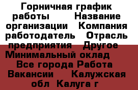 Горничная-график работы 1/2 › Название организации ­ Компания-работодатель › Отрасль предприятия ­ Другое › Минимальный оклад ­ 1 - Все города Работа » Вакансии   . Калужская обл.,Калуга г.